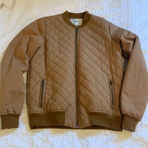 RVCA BROWN BOMBER JACKET SIZE SMALL